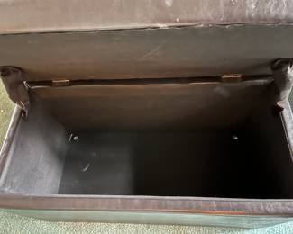#53	Stool	Brown Pleather Stool Storage Box - 30x15x16	 $30.00 
