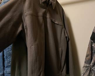 #79 Cloud Veil Olin Green Wool Zip Up Jacket M$30.00 			
