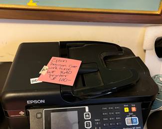 #201	Electronics	Epson Workforce WF3640 printer, scanner	 $100.00 			
