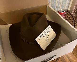 #151	Stetson 4X beaver Hat, size 7 1/4.	 $60.00 

