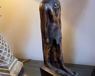#42		Vtg. Egyptian Statue Standing Bastet Cat - 19.5"H x 7.5"x4"Base	 $50.00 			
