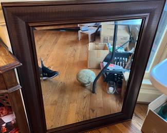 #19	Mirror	Wood Framed Beveled Mirror - 29x35	 $100.00 			
