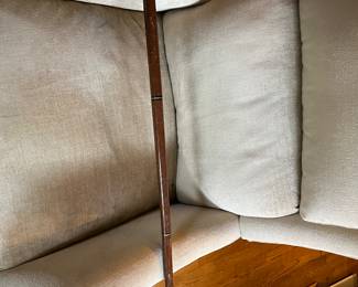 #130	Cane	Three piece brass head cane, 36 in.  	 $75.00 			
