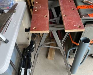 #108 Foldable work bench Black and Decker.  	 $30.00 
