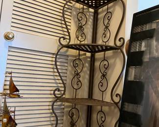 #211	Metal corner folding shelf.  12x21x55	 $75.00 
