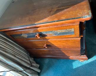 #56 Deluxe Tall 3 drawer Bedside table w/slate tile front Drawer Front & Glass Protect - 27.5x18x 28	 $50.00 
#57 Deluxe Tall 3 drawer Bedside table w/slate tile front Drawer Front & Glass Protect - 27.5x18x 28	 $50.00 