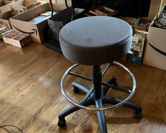 #125	Stool	Adjustable rolling stool up to 31 in high	 $20.00 			
