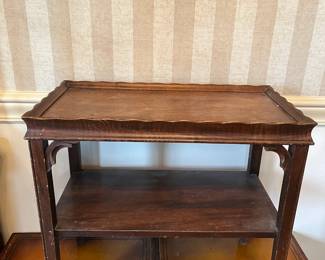 #14	Table 	Antique Wood Table w/shelf (as is finish) 24x13x22	 $30.00 
