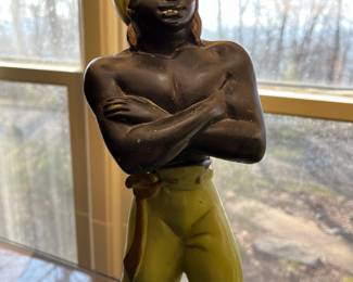 #60	Lamp	Pair of Male and Female Aladin Type Lime Green Lamps 25"	 $60.00 
