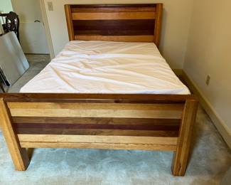 #9	Bed	Pine Full Size Headboard & Footboard (mattress not available)  You Move upstairs	 $125.00 
