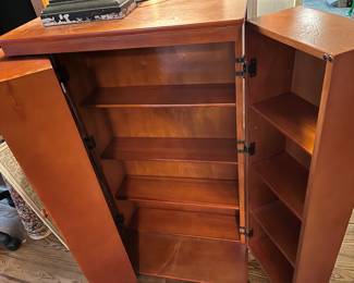 #122		Midcentury style DVD cabinet, maple with 2 doors.  23x12 1/2 x 40	 $75.00            sold                                                                             
#123	Midcentury style DVD cabinet, maple with 2 doors.  23x12 1/2 x 40	 $75.00          