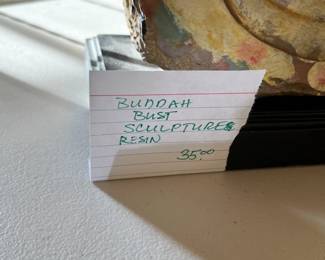 #251	Buddha Bust Sculpture Resin - 11.5" tall	 $35.00 
