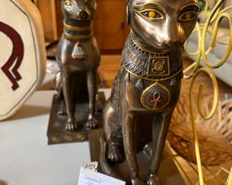 #154	Art	Summit collection pair of Egyptian basket and Anubis 12 x6.5x4.3/4	 $40.00 			
