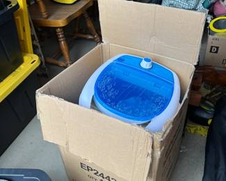 #110	Portable camping washing machine, COSTWAY. Used. Model EP24428	 $65.00 
