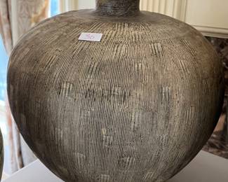 #250	Art	Old Engraved Diamond Shaped Vase 	 $30.00 			
