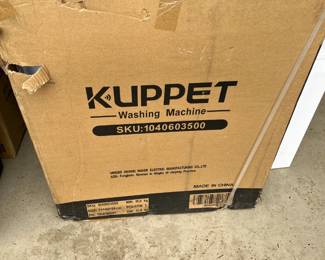 #109	KUPPET new in box washing machine. Model 1040603500	 $75.00 
