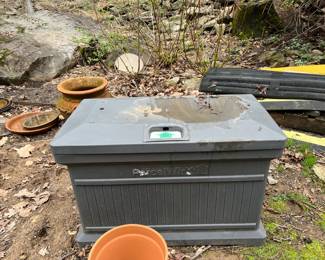 #228	Backyard	PaceWorks Plastic Storage Bin - 34x19x21 (top not working properly)	 $20.00 
