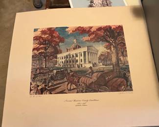 #206	Art	Print of The Second Madison Courthouse, 1840-1915.  C.G. Monroe #36/300	 $120.00 
