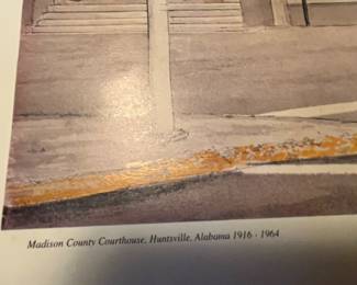 #207	Print Madison County Courthouse by D. Waldrop 2001 #37/350	 $100.00 

