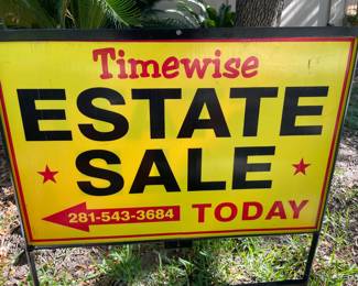 Timewise Estate Sales Sign
