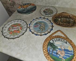 Florida Theme Souvenir Plates