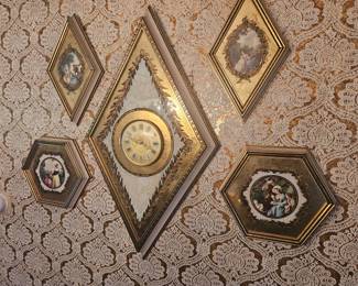 Decorative Wall Art with Clock