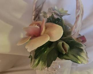 Capodimonte Flowers in Basket
