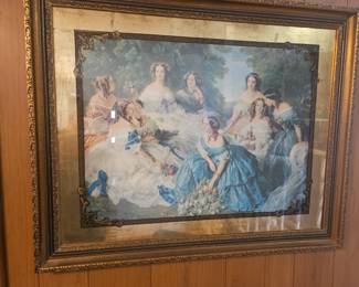 Gilded Age / Bridgerton Style Ladies in Mirrored Frame