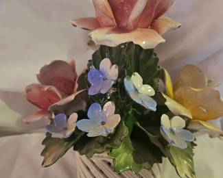 Capodimonte Flowers in Planter
