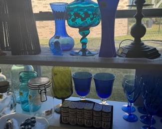 Vintage Blue Glass