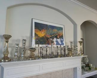 Pottery Barn Mercury Glass Candle sticks