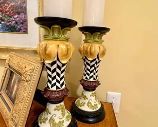 Mackenzie Childs candlesticks