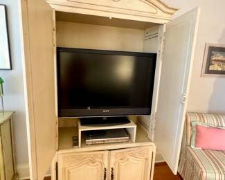 Cream Shabby Chic Armoire