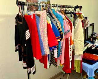 Nice selection of vintage clothing: smaller adult ladies and kids