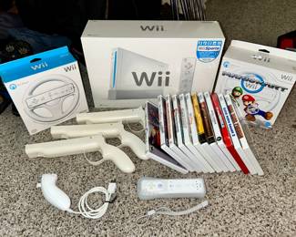 Nintendo Wii game system and games