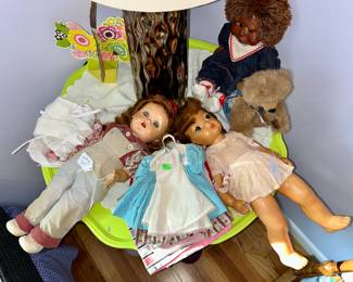 Vintage Terri Lee doll and Naber kids doll
