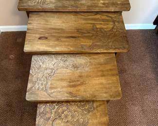 Rustic Nesting Tables, set of 4