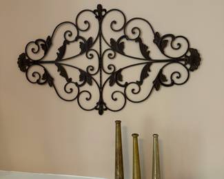 Iron and brass home decor