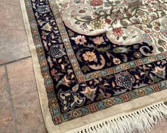 oriental silk throw rug