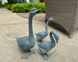 Trio of Ducks - outdoor garden