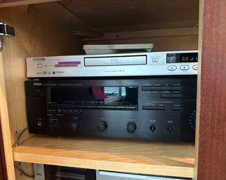 Aiwa DVD player, Yamaha Stereo Receiver - RX-V390