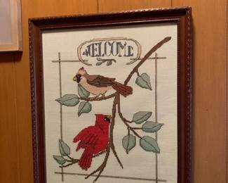  Needlepoint Bird Picture