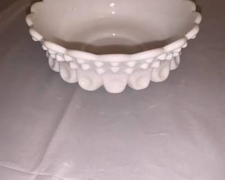 Hobnail candy dish
