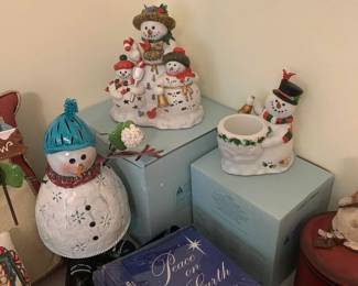 Party-Lite Christmas Snowmen