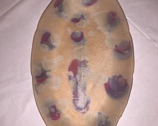 Oval glass plate