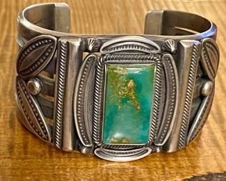 Awesome Henry Morgan Vintage Native American Navajo Royston Turquoise Sterling Silver Bracelet Awesome Henry Morgan Vintage Native American Navajo Royston Turquoise Sterling Silver Bracelet