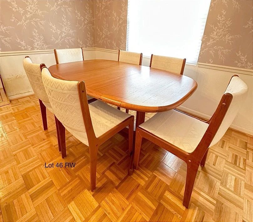 01 Dyrlund Danish Modern Teak Dining Table