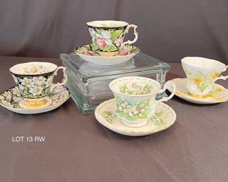 Floral Tea Cup Saucer Royal Albert Bundle