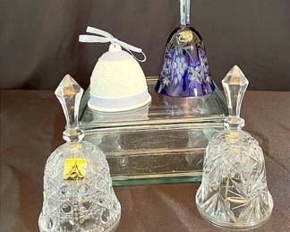 Lenox Lead Crystal Bell Bundle 4pcs