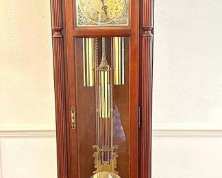 Howard Miller Tall Case Grandfather Clock with Key
